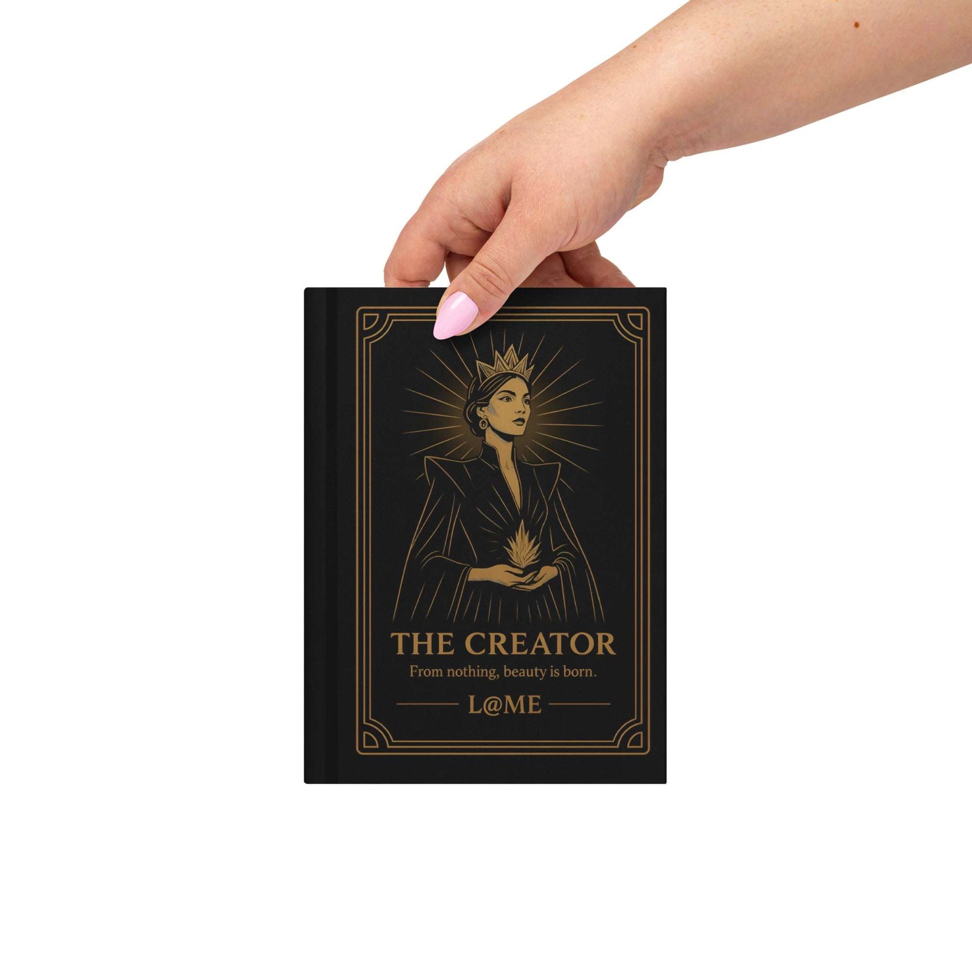 L@ME Hardcover Journal – Matte Black with Gold Tarot Artwork 12 £ POSTCARD Collection all for Inkybay L@ME L@ME