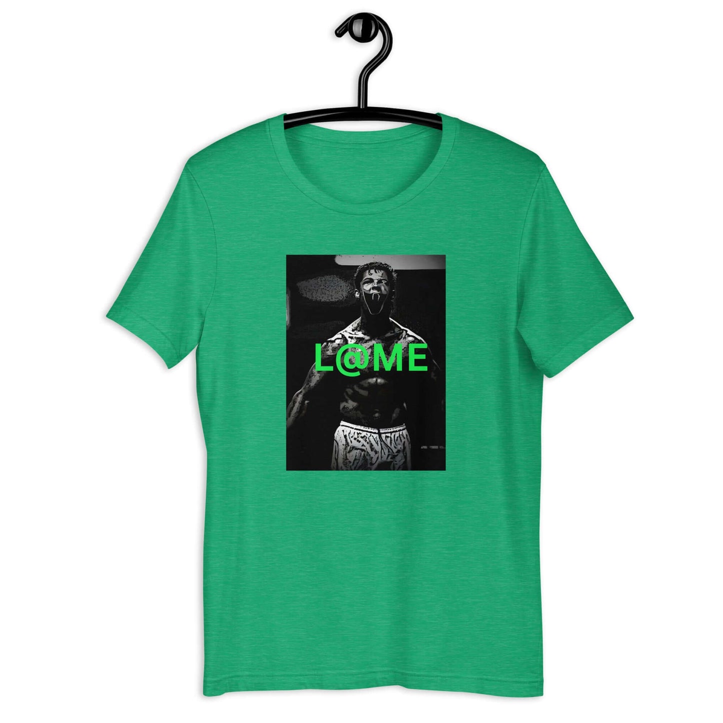 Graphic tee featuring a keyhole design in a surreal style on soft cotton fabric.