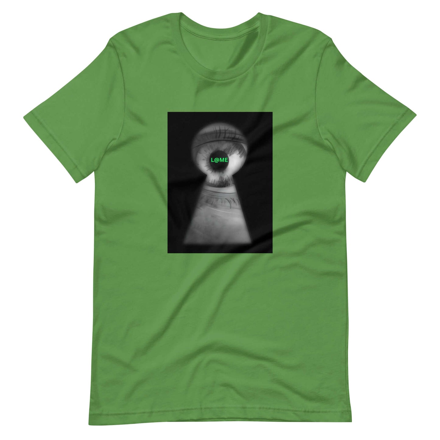 Graphic tee featuring a keyhole design, made from soft 100% cotton with a relaxed fit.