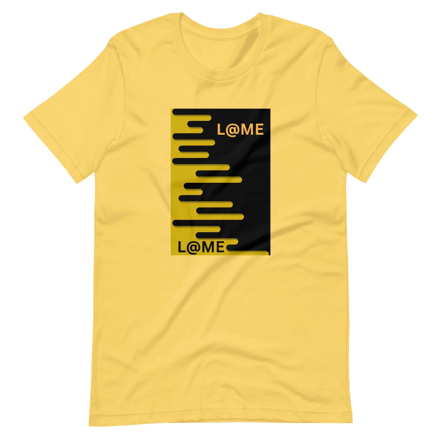 Black graphic tee featuring a bold shadow design for a stylish streetwear look.