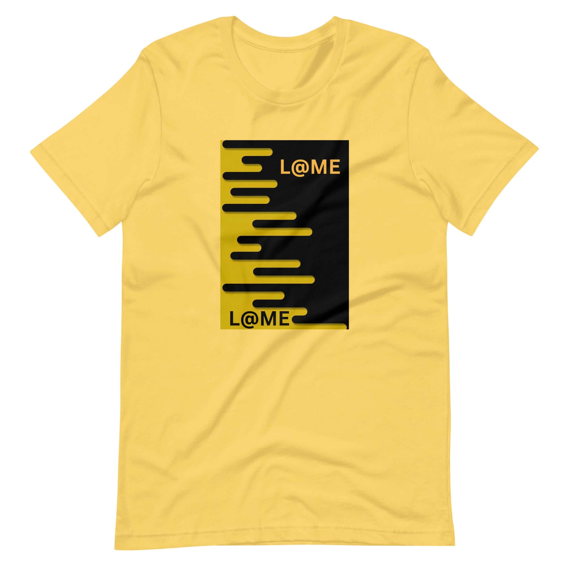Black graphic tee featuring a bold shadow design for a stylish streetwear look.
